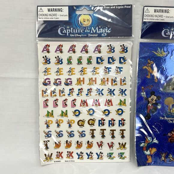 Disney Parks Capture The Magic Scrapbook Stickers Lot & Sticker Book Princess - Picture 6 of 6